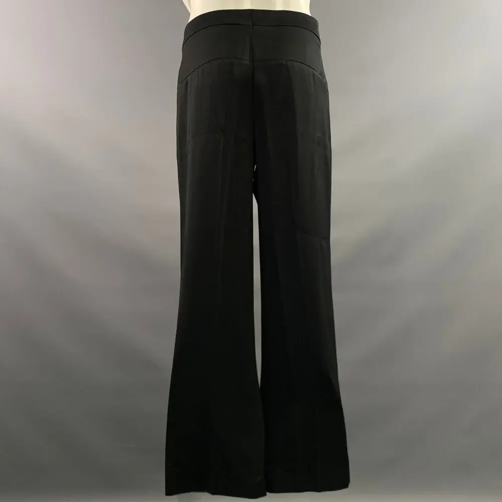 JOSEPH Chest Size 42 Black Solid Viscose Blend Notch Lapel 34 30 Tuxedo